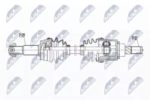 NTY NPW-NS-106 Drive Shaft