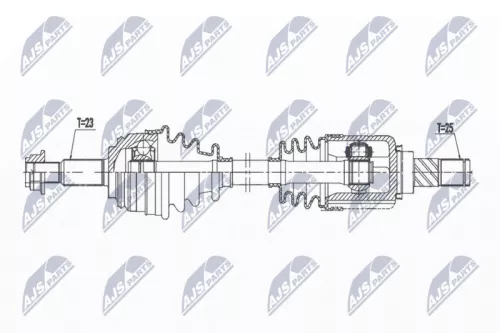 NTY NTY NPW-NS-108 NTY NPW-NS-108 Drive Shaft 