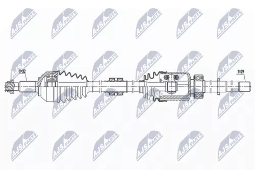 NTY NPW-NS-122 Drive Shaft