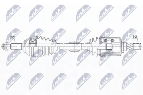 NTY NTY NPW-NS-128 NTY NPW-NS-128 Drive Shaft 