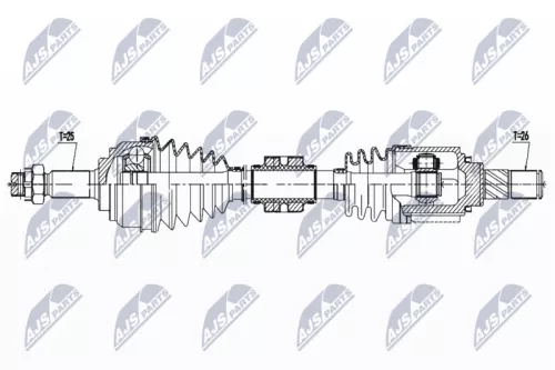 NTY NPW-NS-136 Drive Shaft