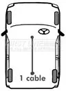 FIRST LINE FIRST LINE (FKB2154) Cable Pull, parking brake 