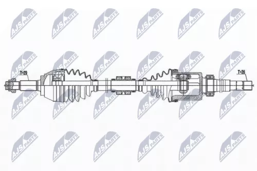 NTY NTY NPW-NS-148 NTY NPW-NS-148 Drive Shaft 