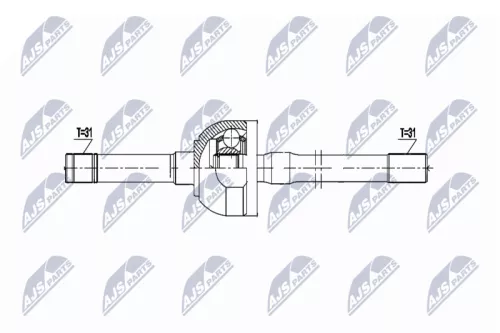NTY NPW-NS-154 Drive Shaft