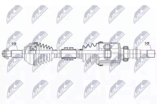 NTY NPW-NS-159 Drive Shaft