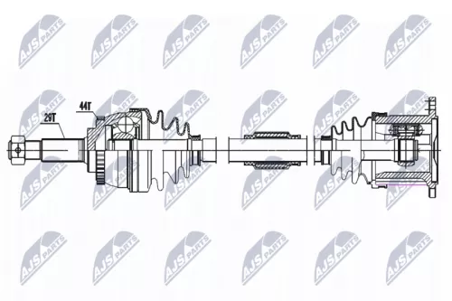 NTY NTY NPW-NS-161 NTY NPW-NS-161 Drive Shaft 