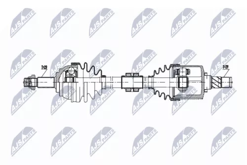 NTY NTY NPW-NS-169 NTY NPW-NS-169 Drive Shaft 