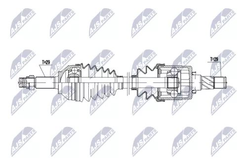 NTY NTY NPW-NS-170 NTY NPW-NS-170 Drive Shaft 
