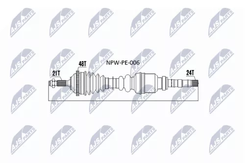 NTY NTY NPW-PE-006 NTY NPW-PE-006 Drive Shaft 