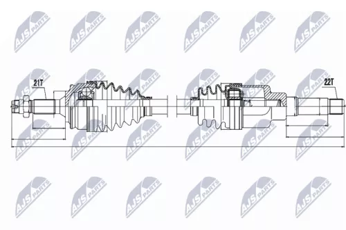 NTY NTY NPW-PE-015 NTY NPW-PE-015 Drive Shaft 