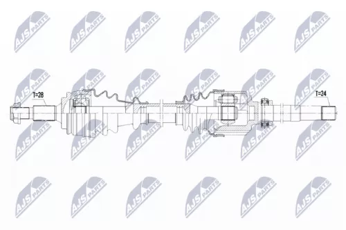 NTY NTY NPW-PE-019 NTY NPW-PE-019 Drive Shaft 