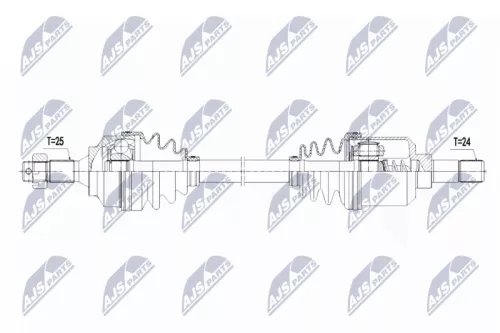 NTY NTY NPW-PE-025 NTY NPW-PE-025 Drive Shaft 