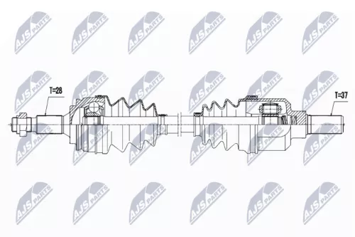 NTY NPW-PE-039 Drive Shaft