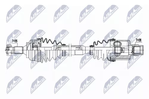 NTY NTY NPW-PE-043 NTY NPW-PE-043 Drive Shaft 