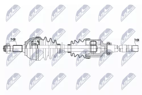 NTY NTY NPW-PE-045 NTY NPW-PE-045 Drive Shaft 