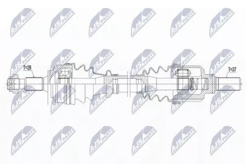 NTY NTY NPW-PE-061 NTY NPW-PE-061 Drive Shaft 