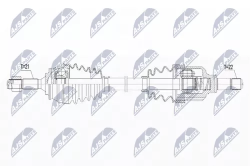 NTY NTY NPW-PE-075 NTY NPW-PE-075 Drive Shaft 