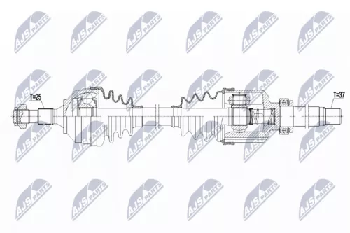 NTY NTY NPW-PE-081 NTY NPW-PE-081 Drive Shaft 
