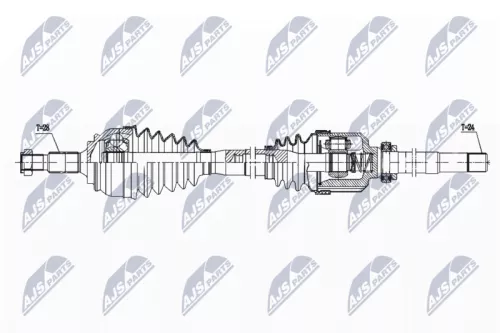 NTY NTY NPW-PE-097 NTY NPW-PE-097 Drive Shaft 
