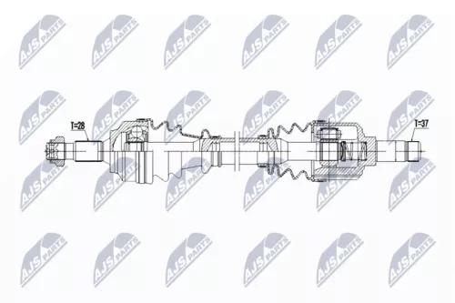 NTY NTY NPW-PE-099 NTY NPW-PE-099 Drive Shaft 