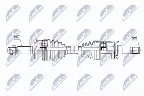 NTY NTY NPW-PE-107 NTY NPW-PE-107 Drive Shaft 
