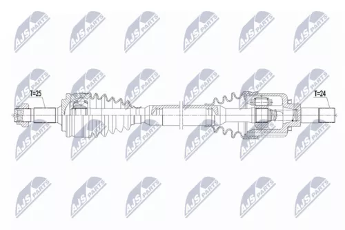 NTY NTY NPW-PE-122 NTY NPW-PE-122 Drive Shaft 