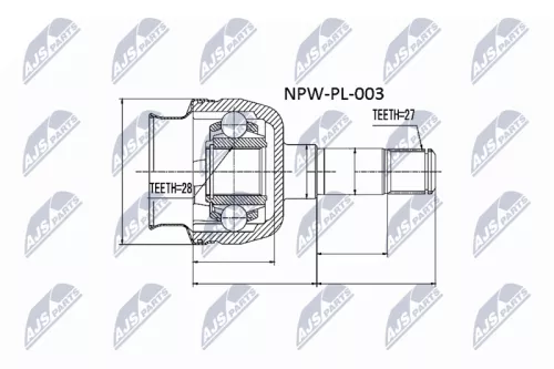 Front Left Front Right NTY Cv Joint & Boot Kit