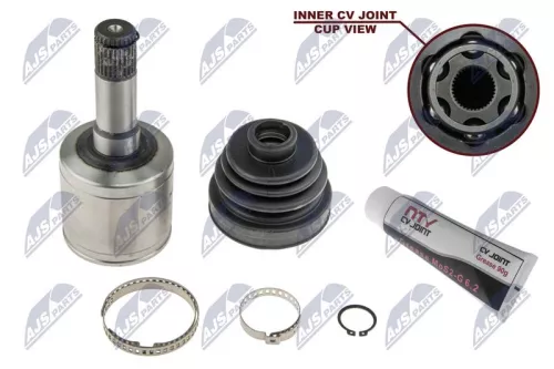 NTY NTY NPW-PL-011 Front Left Front Right Inner NTY Cv Joint & Boot Kit 
