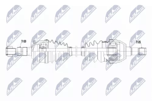 NTY NTY NPW-PL-075 NTY NPW-PL-075 Drive Shaft 