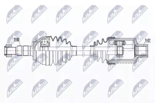 NTY NTY NPW-PL-115 NTY NPW-PL-115 Drive Shaft 
