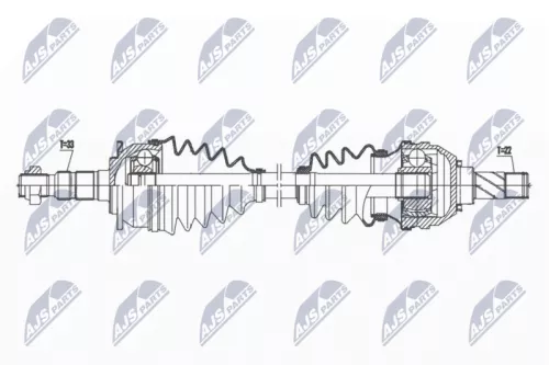 NTY NTY NPW-PL-121 NTY NPW-PL-121 Drive Shaft 
