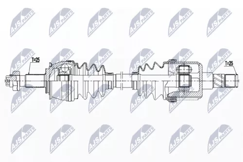 NTY NTY NPW-PL-127 NTY NPW-PL-127 Drive Shaft 