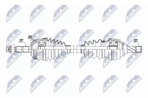 NTY NTY NPW-PL-157 NTY NPW-PL-157 Drive Shaft 