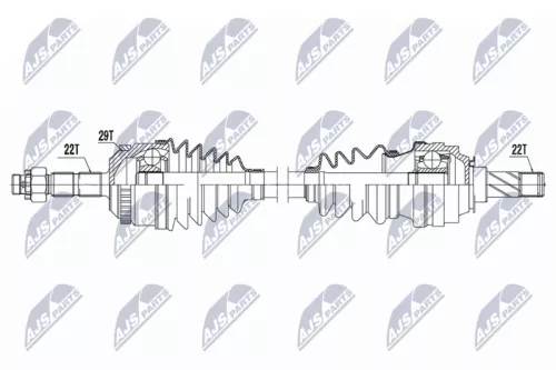 NTY NTY NPW-PL-158 NTY NPW-PL-158 Drive Shaft 