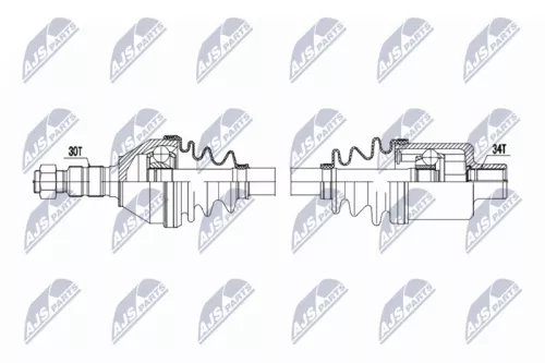 NTY NTY NPW-PL-159 NTY NPW-PL-159 Drive Shaft 
