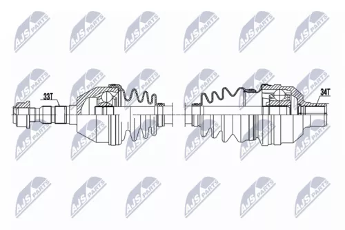 NTY NPW-PL-161 Drive Shaft