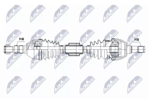 NTY NTY NPW-PL-168 NTY NPW-PL-168 Drive Shaft 