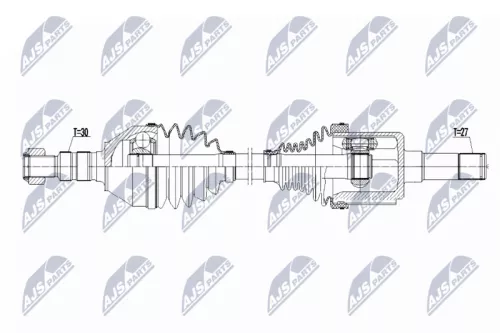 NTY NTY NPW-PL-171 NTY NPW-PL-171 Drive Shaft 