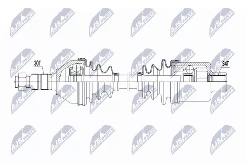 NTY NTY NPW-PL-172 NTY NPW-PL-172 Drive Shaft 
