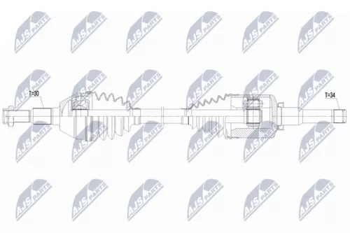 NTY NTY NPW-PL-177 NTY NPW-PL-177 Drive Shaft 