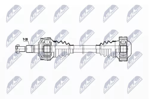 NTY NTY NPW-PS-002 NTY NPW-PS-002 Drive Shaft 