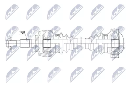 NTY NTY NPW-PS-017 NTY NPW-PS-017 Drive Shaft 