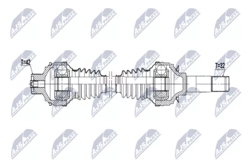 NTY NTY NPW-PS-022 NTY NPW-PS-022 Drive Shaft 