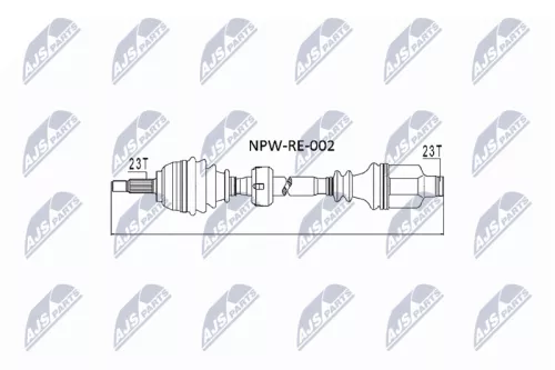 NTY NTY NPW-RE-002 NTY NPW-RE-002 Drive Shaft 