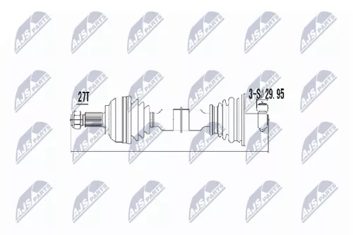 NTY NTY NPW-RE-003 NTY NPW-RE-003 Drive Shaft 