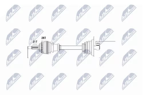 NTY NPW-RE-013 Drive Shaft