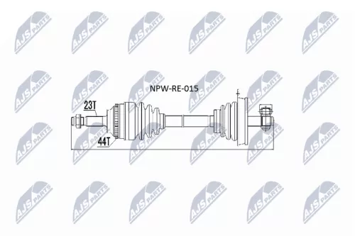 NTY NTY NPW-RE-015 NTY NPW-RE-015 Drive Shaft 