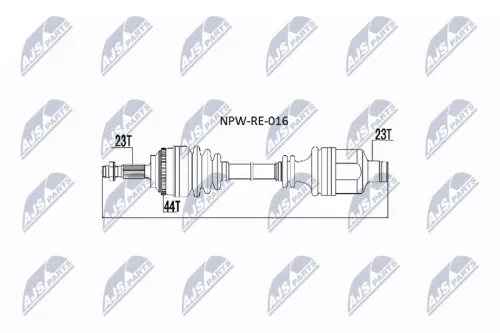 NTY NPW-RE-016 Drive Shaft