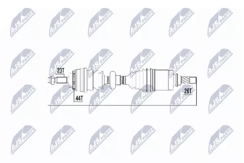 NTY NTY NPW-RE-017 NTY NPW-RE-017 Drive Shaft 