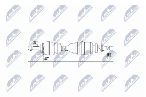 NTY NPW-RE-018 Drive Shaft